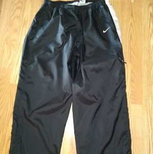 Mens Vintage XXL Nike Black White Windbreaker pant